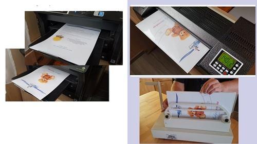 Druck, Lamination und Bindung des Horoskop Buches