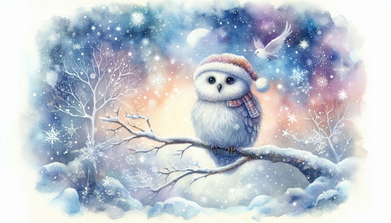 Advent Winterwald Eule