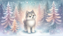 Winterwald Adventkalender Wolf