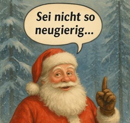 Weihnachtsmann für Adventkalender