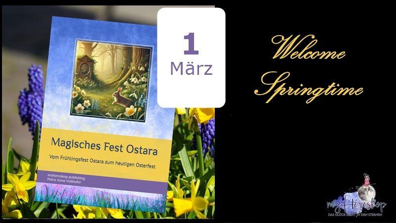 Narzissen und Traubenhyazinthen, Buch Ostara zum ersten März
