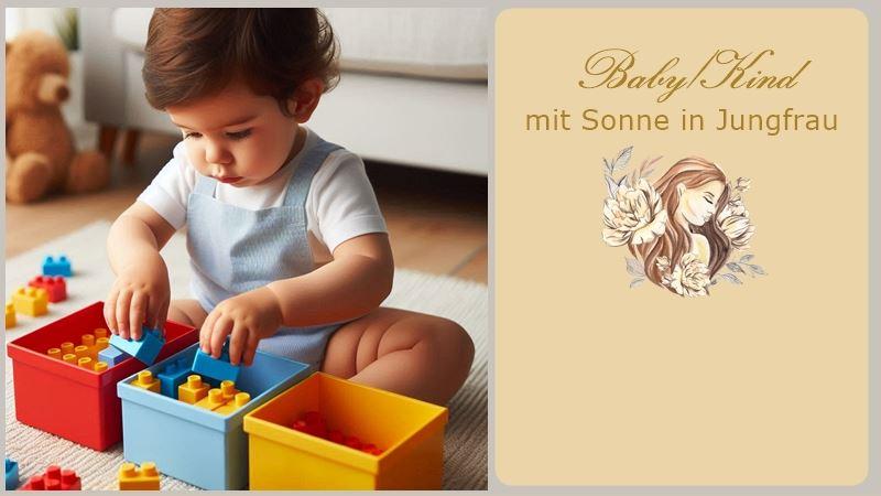 Kleinkind sortiert Bauklötze - Blogbild Baby in Jungfrau
