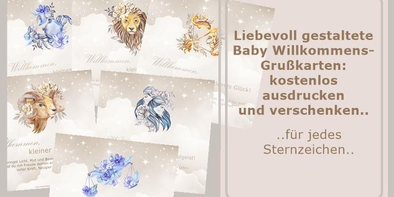 Grußkarten zur Geburt