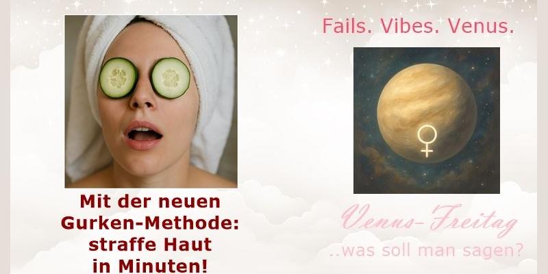 Gurkenscheiben auf Augen