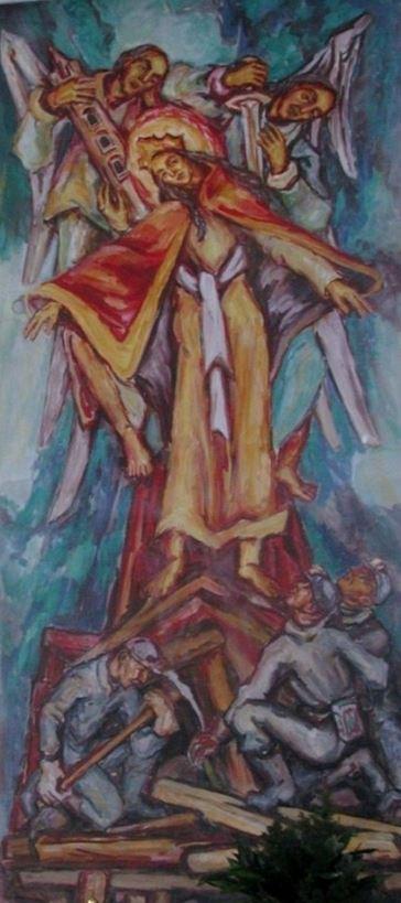 Hl. Barbara in der Bergmannskirche Riedersbach