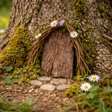 Blick nach draußen zu Beltane