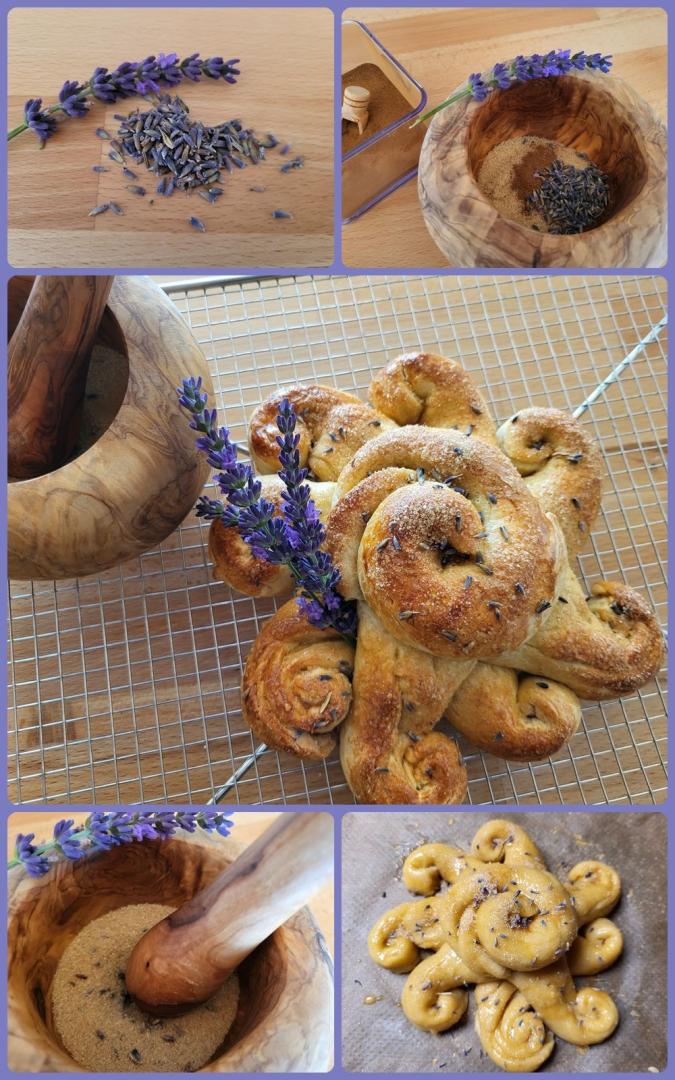 Sonnenbrot mit Lavendelzucker backen
