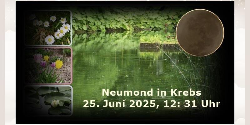 Neumond in Krebs Landschaft