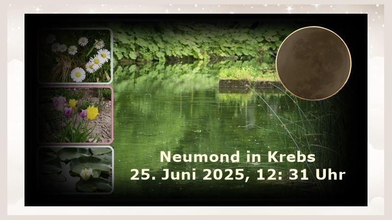 Neumond in Krebs Landschaft