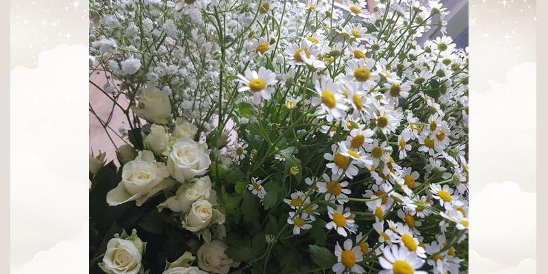 Blumen weiß für Braut