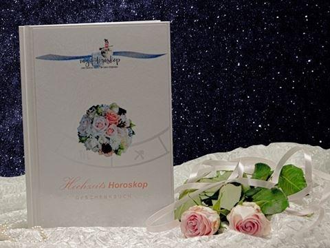 Hochzeitshoroskop Geschenkbuch mit Sternenhintergrund