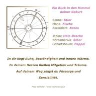 Glückwunschkarte Rücken rosa